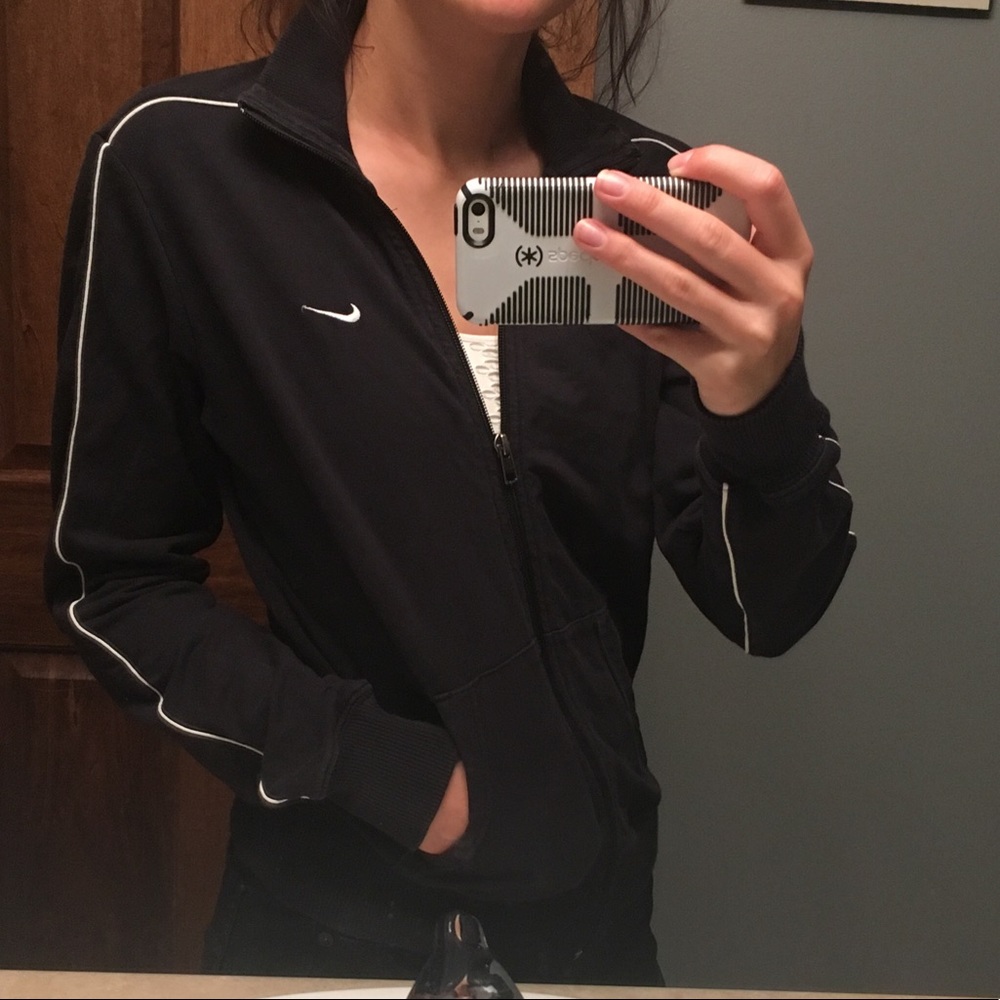 NIKE black zip up